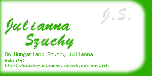 julianna szuchy business card